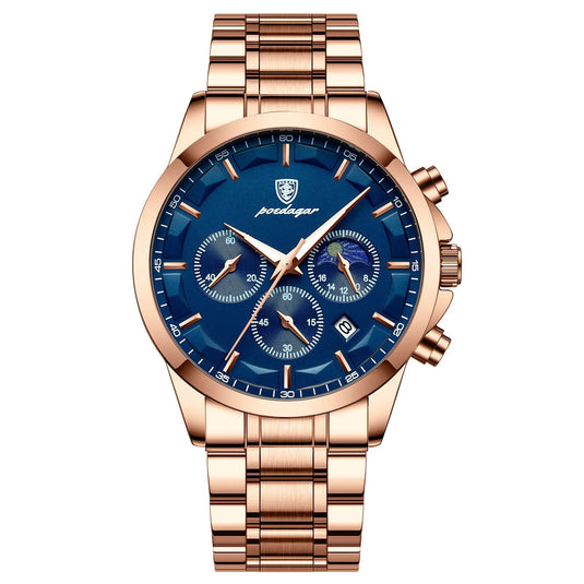 POEDAGAR Luxury Men's Chronograph Watch